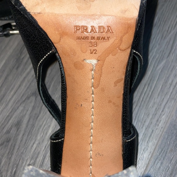 Authentic Prada genuine leather square toe shoes - Picture 9 of 11